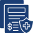 Icon of a certificate document featuring a checkmark and a pen, symbolizing certificates of insurance.