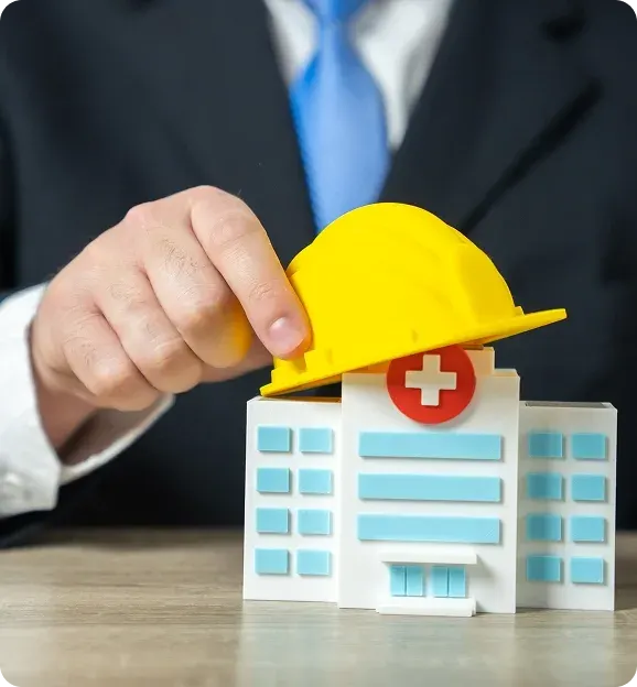 General contractor reviewing plans