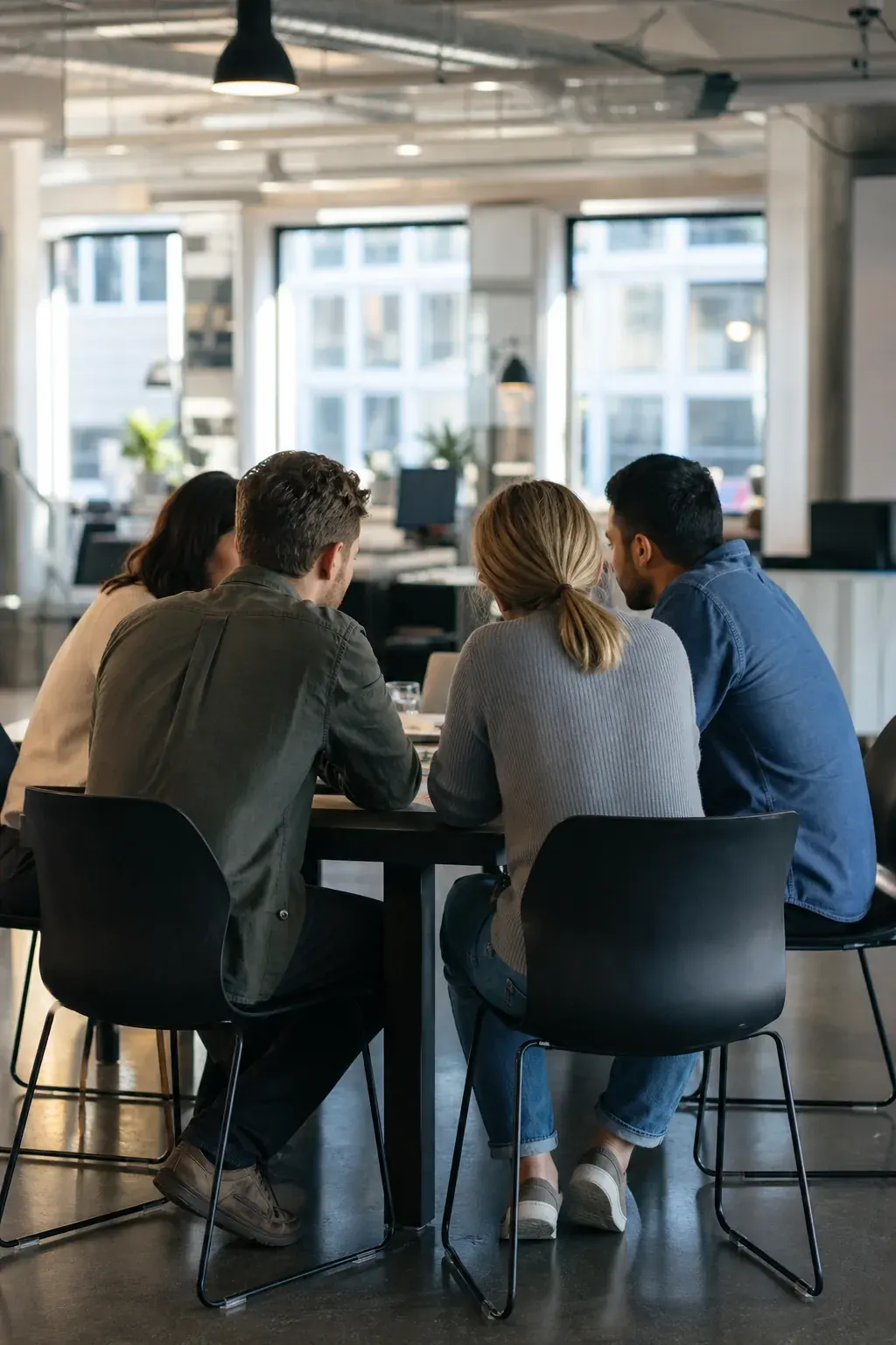Small business team meeting